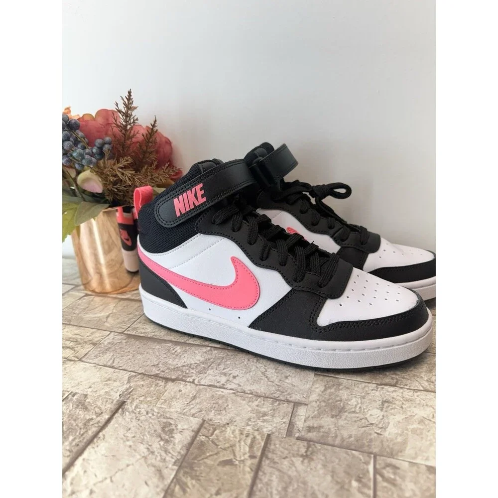 Nike Court Borough Mid 2 Basketball Shoes CD7782-005 Size 6Y/ Women 7.5 - Picture 12 of 14